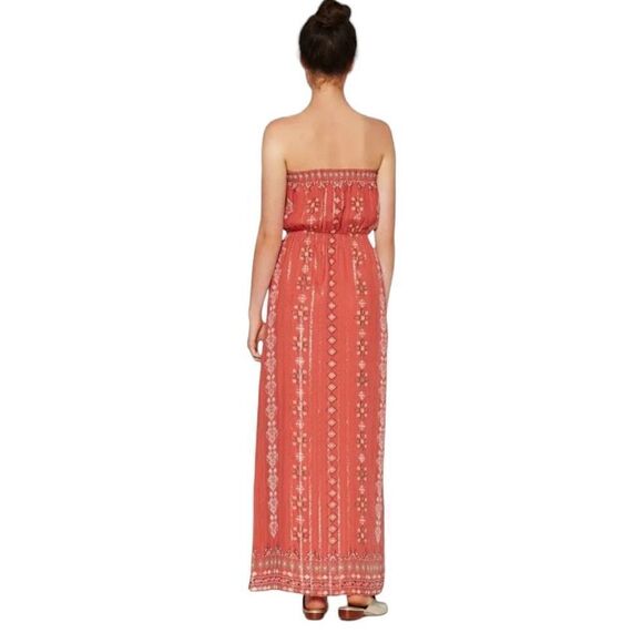 JOIE Silk Long Dress Salmon Color Sleeveless 
Size: S Long Summer - Picture 3 of 14